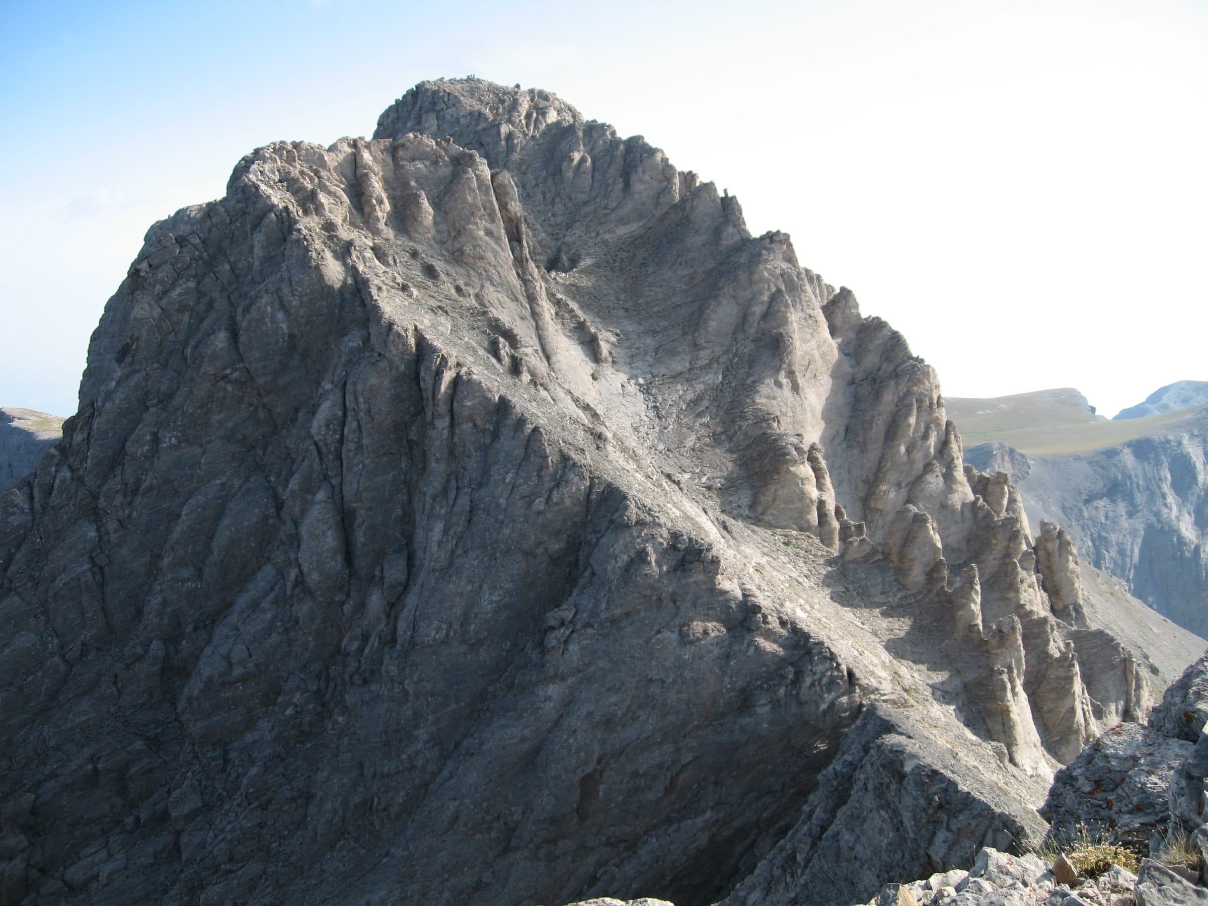 Skala'dan Mytikas, Olimpos'un zirvesi